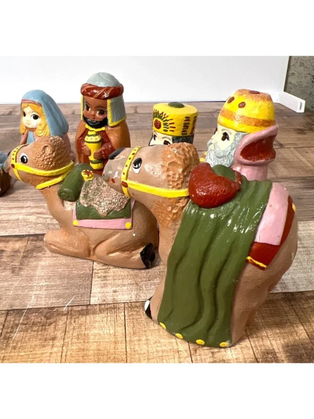 12-Piece Hand-Painted Pre-Cast Ceramic Nativity Set